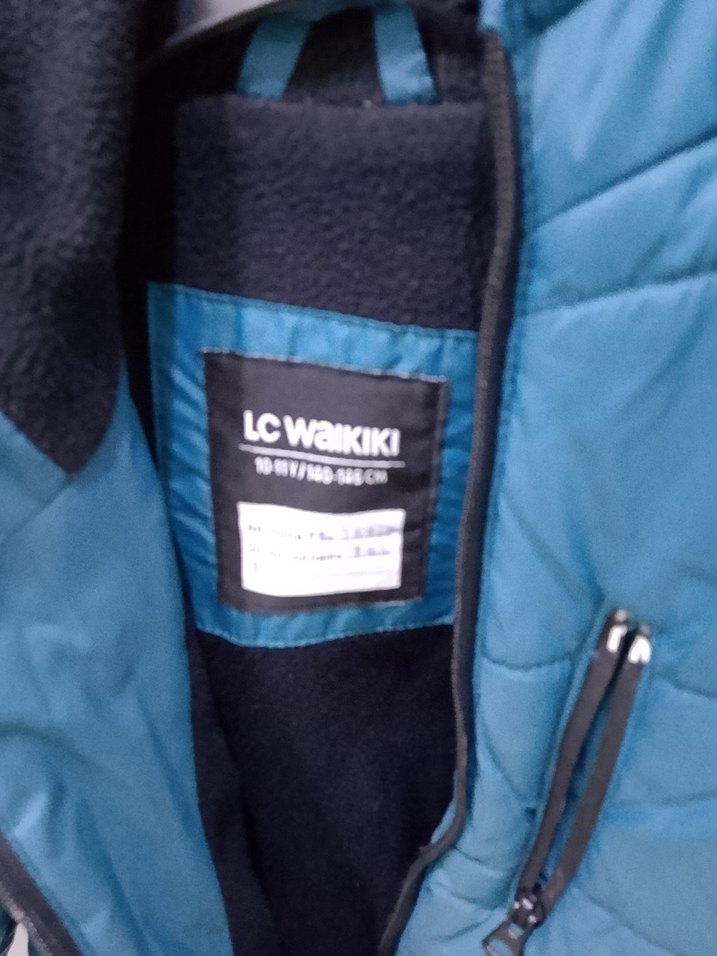 Erkek Çocuk Mavi Fermuarlı Street Wear Mont - Görsel 2