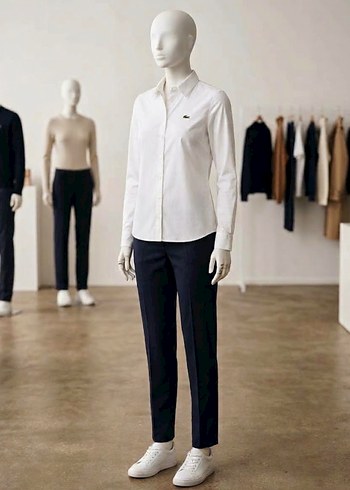 Lacoste Beyaz Gomlek