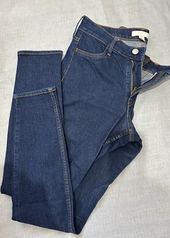 H&M Koyu Mavi Denim Jean