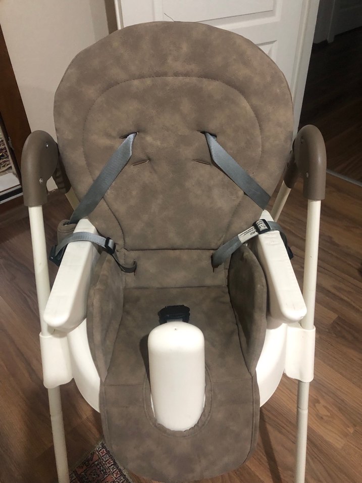 Prego asansörlü tekerlekli çift masalı bebek mama sandalyesi - Görsel 5