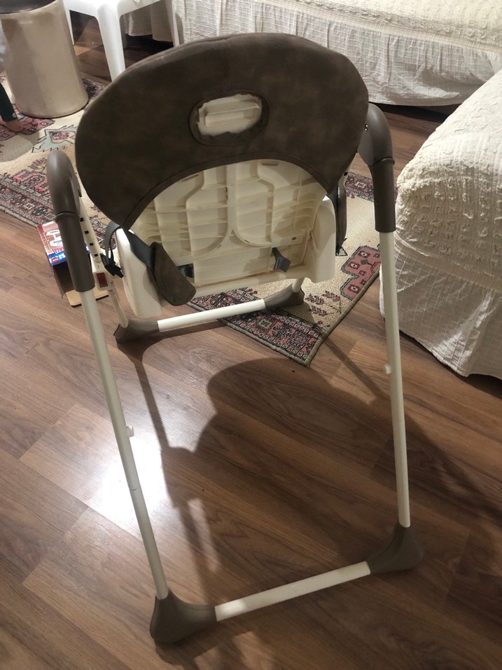 Prego asansörlü tekerlekli çift masalı bebek mama sandalyesi - Görsel 2