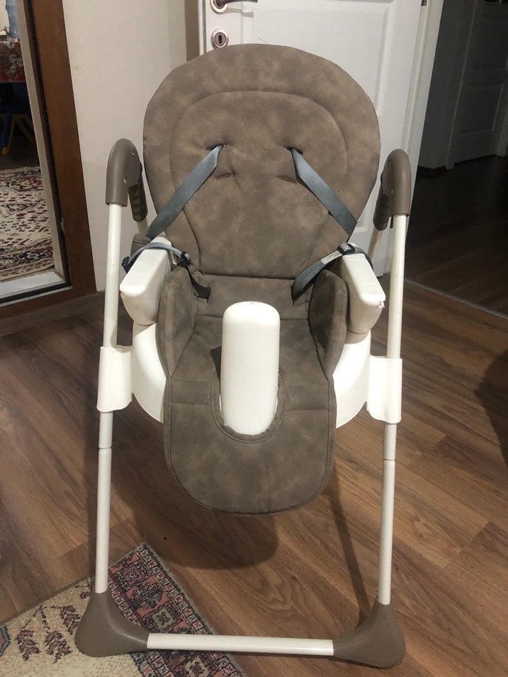 Prego asansörlü tekerlekli çift masalı bebek mama sandalyesi - Görsel 4