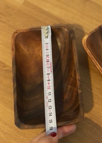 Parlak Kahverengi Ahşap 2 li  Kase - Görsel 4