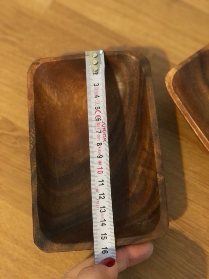 Parlak Kahverengi Ahşap 2 li  Kase - Görsel 4