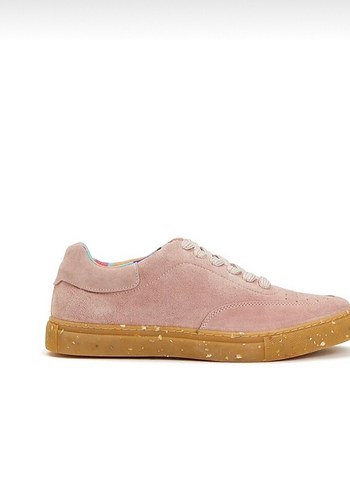 Divarese Pembe Süet Kadın Sneakers Blok Topuklu 1 kere giyildi
