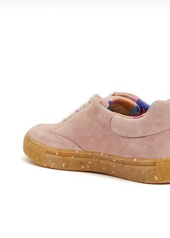 Pembe Süet Kadın Sneakers Blok Topuklu 1 kere giyildi - Görsel 3