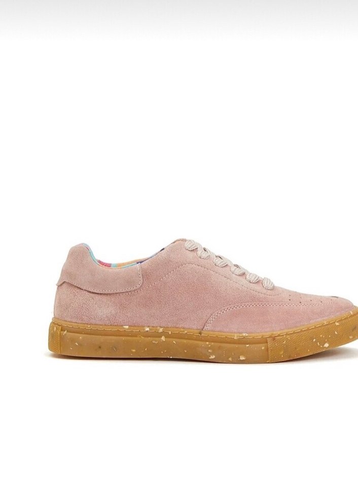 Pembe Süet Kadın Sneakers Blok Topuklu 1 kere giyildi - Görsel 2