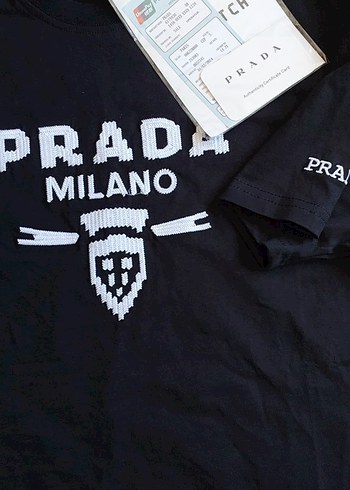 YENİ*PRADA BASKILI XXL SİYAH TİŞORT - Görsel 4