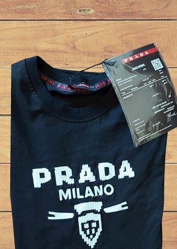 YENİ*PRADA BASKILI XXL SİYAH TİŞORT - Görsel 3