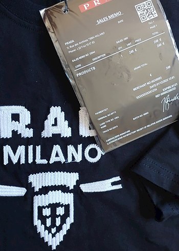 YENİ*PRADA BASKILI XXL SİYAH TİŞORT - Görsel 5