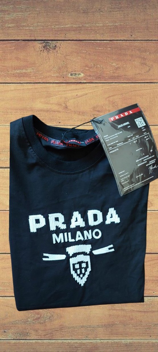 YENİ*PRADA BASKILI XXL SİYAH TİŞORT - Görsel 3