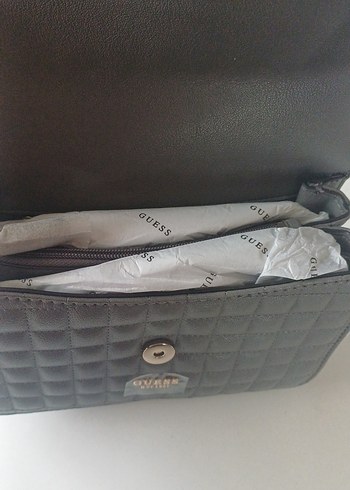 Orjinal Guess Kadın Gri Kemer Detaylı Deri Çanta - Görsel 8
