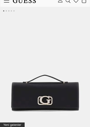 orjinal Guess Siyah Deri Tokalı Kadın Çantası - Görsel 4