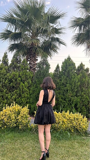 34 Beden Siyah mini elbise