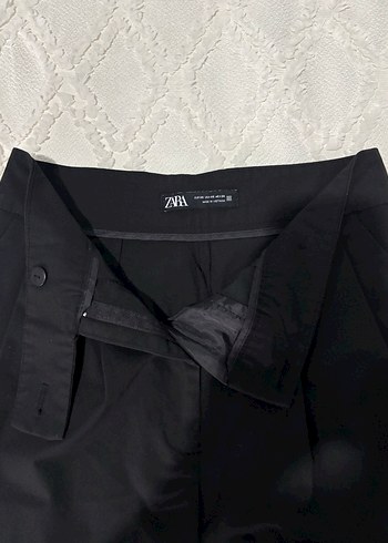 Zara Siyah Duz Kesim Pantolon