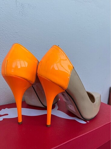 38,5 Beden camel Renk Stiletto