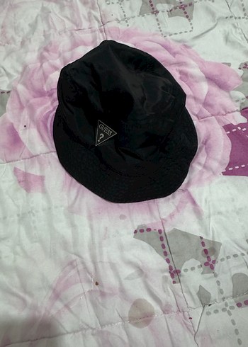 Siyah Guess Kadın Şapka Velcro Detaylı - Görsel 2