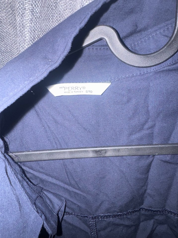 Düğmeli Siyah Uzun Hamile Kaban - Görsel 2