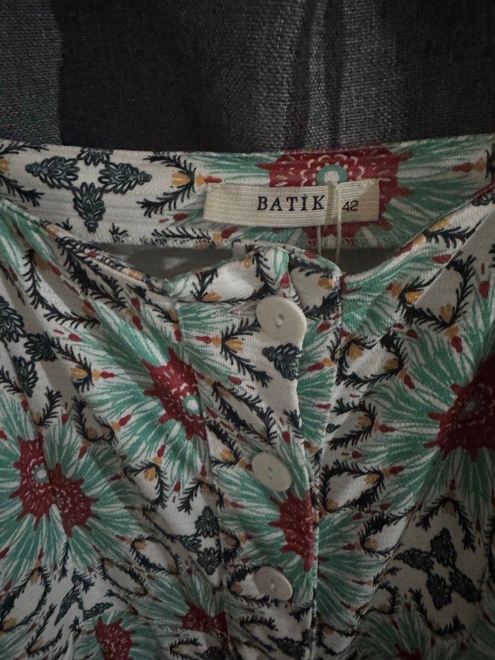 Bohem Çok Renkli Uzun Elbise - Görsel 3