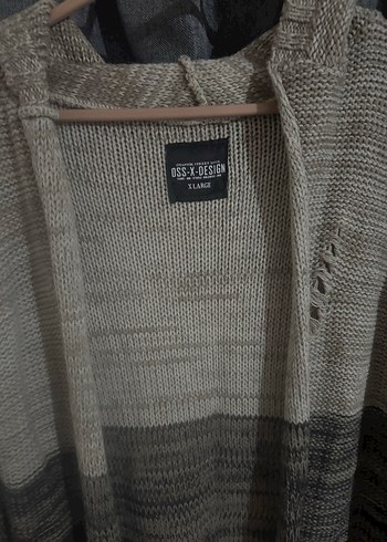 Gri Örgü Midi Kadın Hırka - Görsel 3