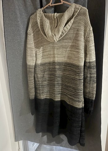 Gri Örgü Midi Kadın Hırka - Görsel 4