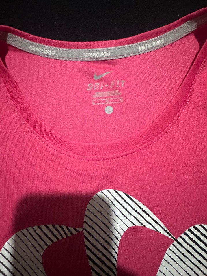 Pembe Baskılı Kısa Kollu Spor Tişört - Görsel 2