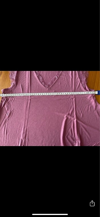 s Beden pembe Renk Oysho pembe dantelli pijama üstü