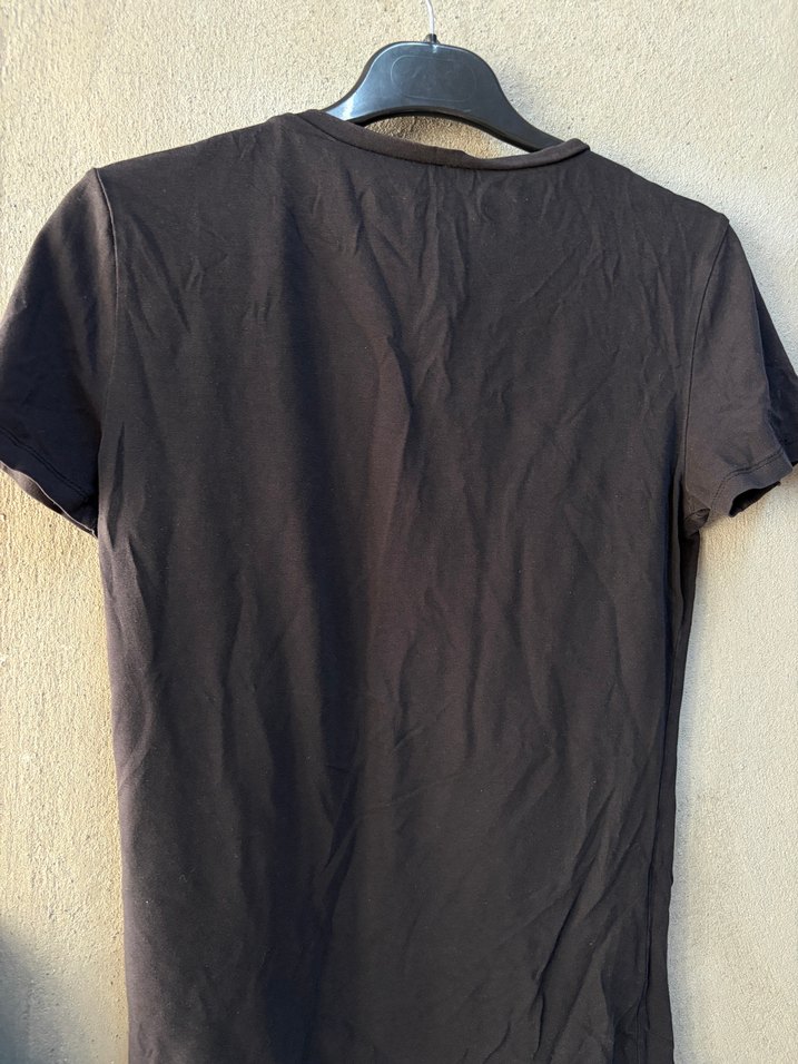 Siyah Bisiklet Yaka Basic Tişört — görsel 6/7