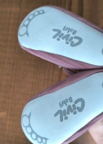 Kız Çocuk Pembe Cırtlı Babet Ayakkabı - Görsel 3