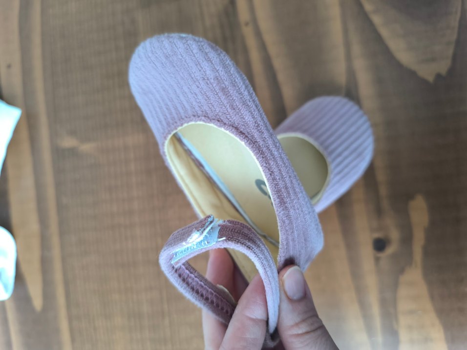 Kız Çocuk Pembe Cırtlı Babet Ayakkabı - Görsel 4