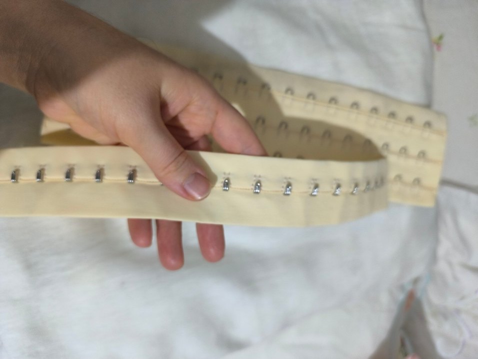 Nakışlı Bej Uzun korse kopçesi - Görsel 3