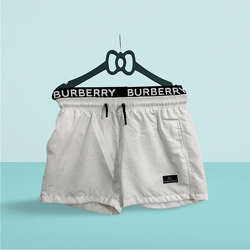 Burberry Deniz şortu beyaz