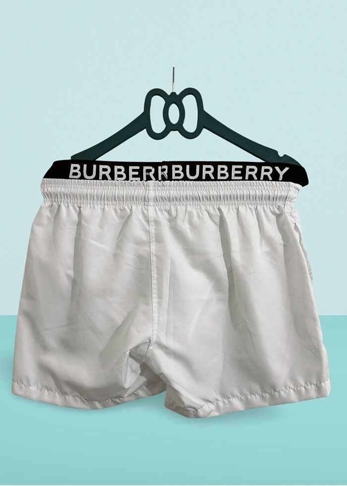 Burberry Deniz şortu beyaz - Görsel 2