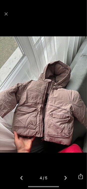 24-36 Ay Beden pembe Renk Zara çocuk mont