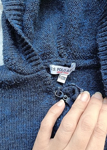 Kapüşonlu Örgü Bebek Tulumu - Görsel 2