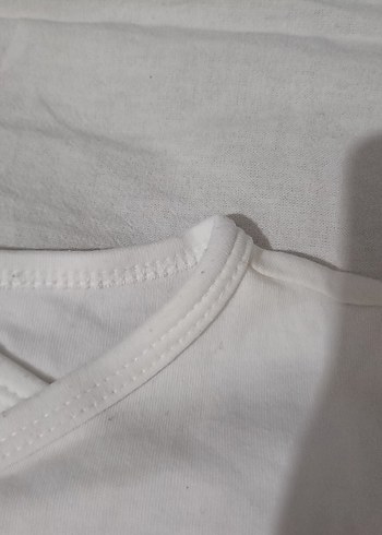 Beyaz Pamuklu Bebek Hastane Kıyafeti - Görsel 3