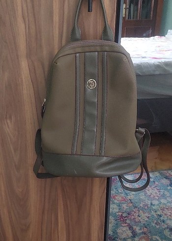 U.S. Polo Assn. Kadın Haki Sırt Çantası