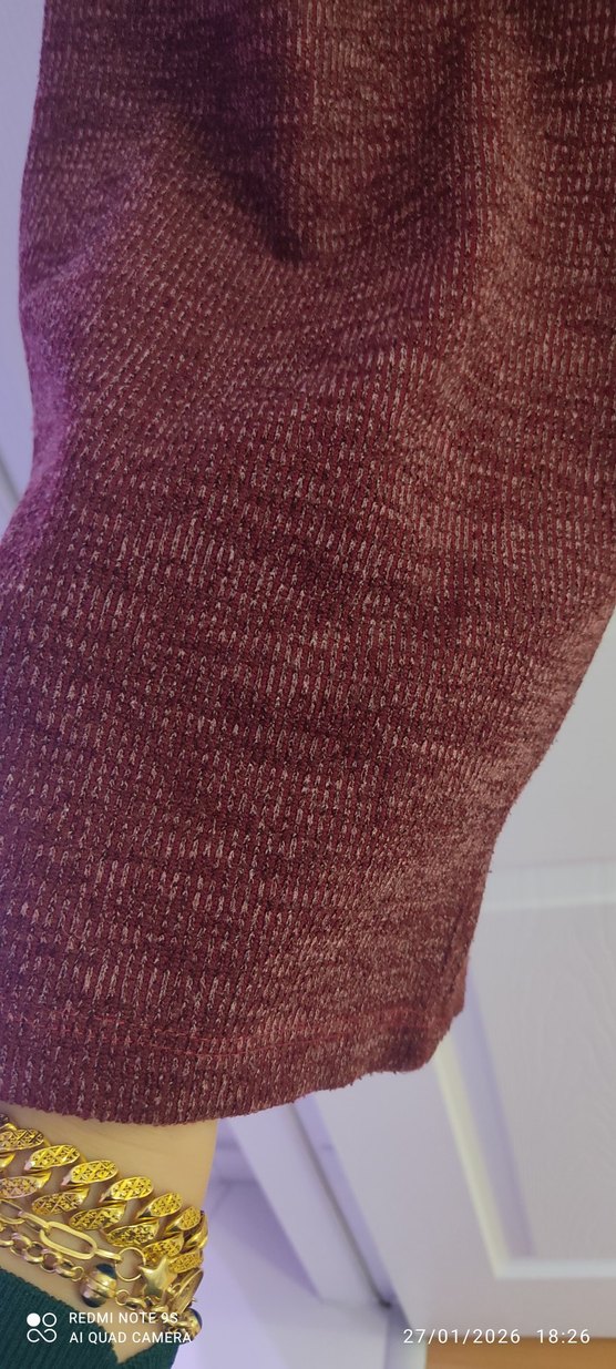 Bordo Rahat Kesim Pantolon - Görsel 2