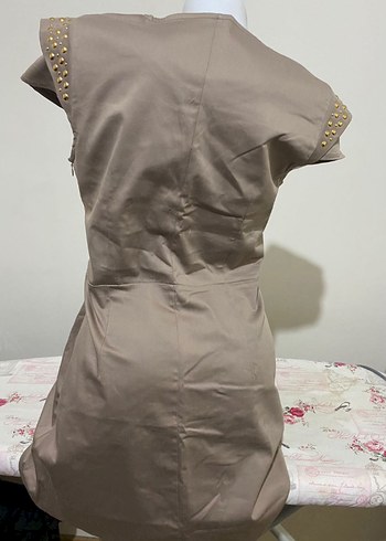 Ofis tipi kumaş elbise - Görsel 2