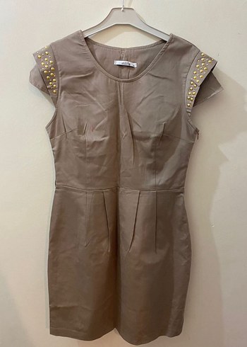 Ofis tipi kumaş elbise - Görsel 5