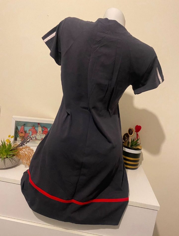 Düğmeli Siyah Gotik Desenli Kedi Kıyafeti - Görsel 3