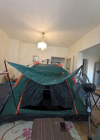 Koyu Yeşil Bağlama Desenli Yatak Örtüsü - Görsel 4