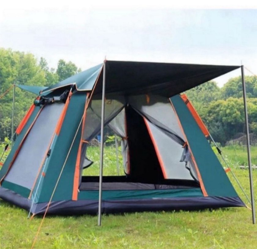 Koyu Yeşil Bağlama Desenli Yatak Örtüsü - Görsel 3