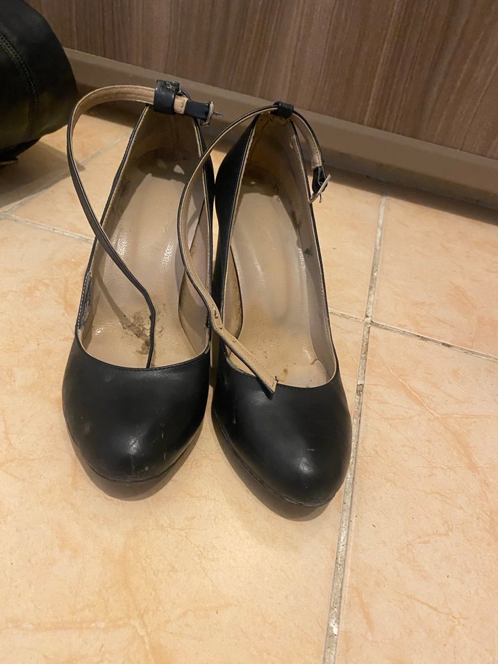 Siyah Tokalı Stiletto Topuklu Kadın Ayakkabı - Görsel 5