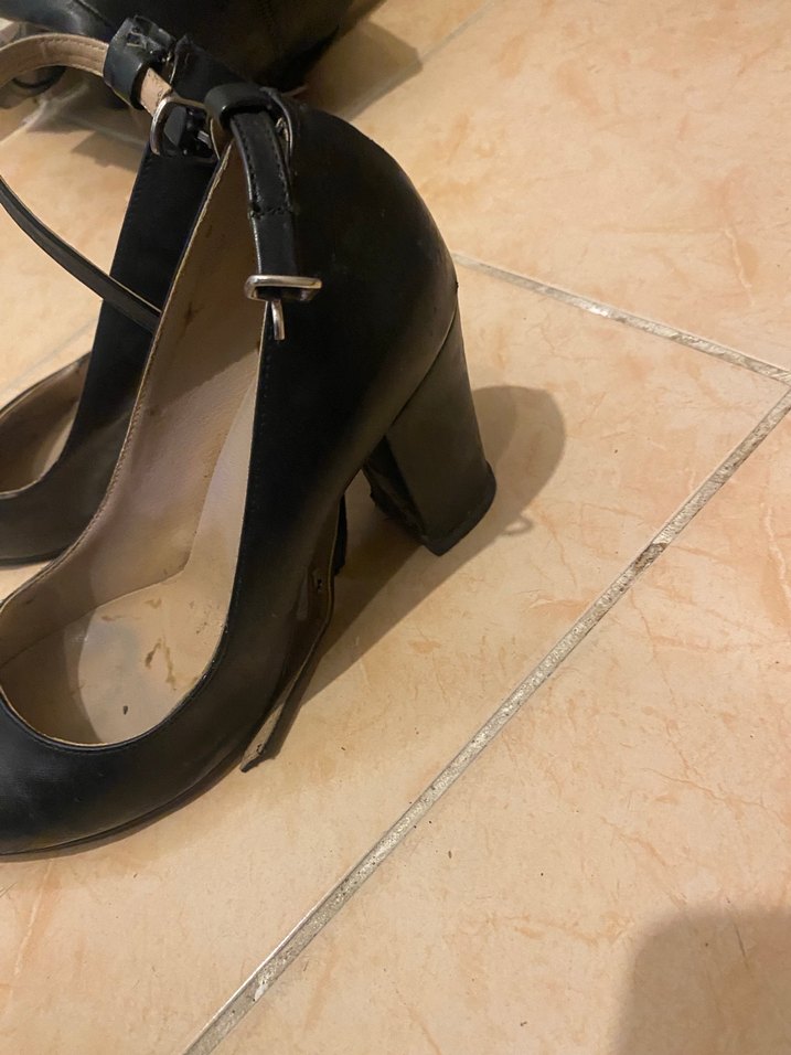 Siyah Tokalı Stiletto Topuklu Kadın Ayakkabı - Görsel 2