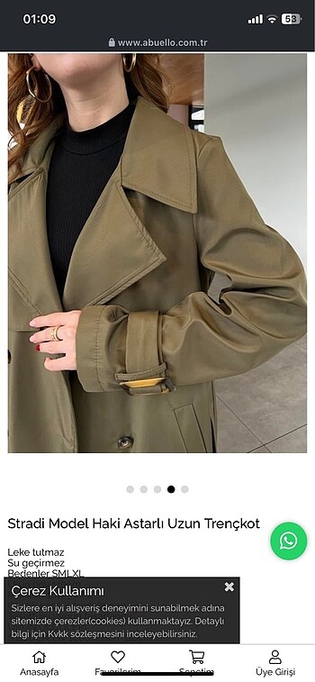 Stradivarius abuello haki trençkot
