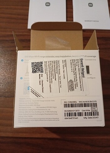  Beden Renk Xiaomi wifi range extander N300