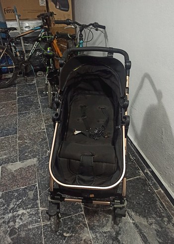 Koyu Siyah Bebek Arabası - Görsel 4