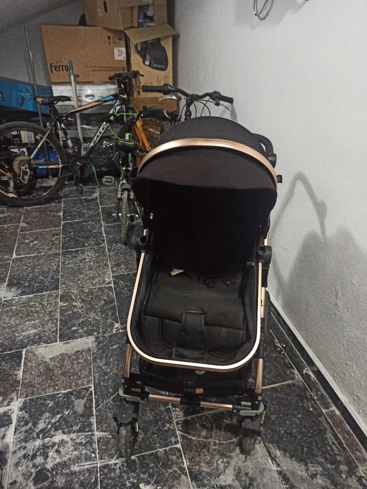 Koyu Siyah Bebek Arabası - Görsel 3