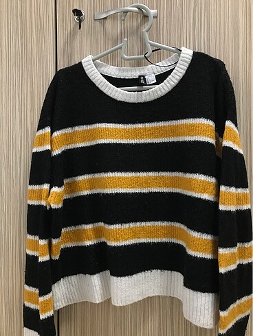 H&M çizgili kazak